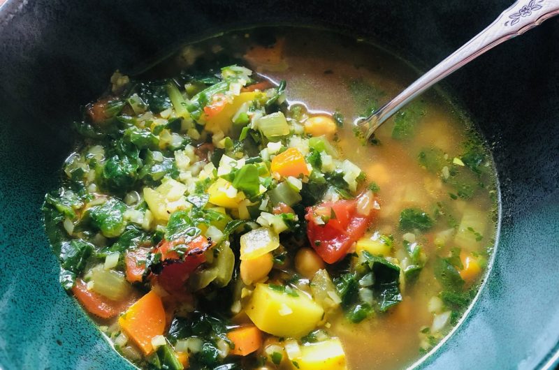 Potato and Chickpea Soup with Garam Masala