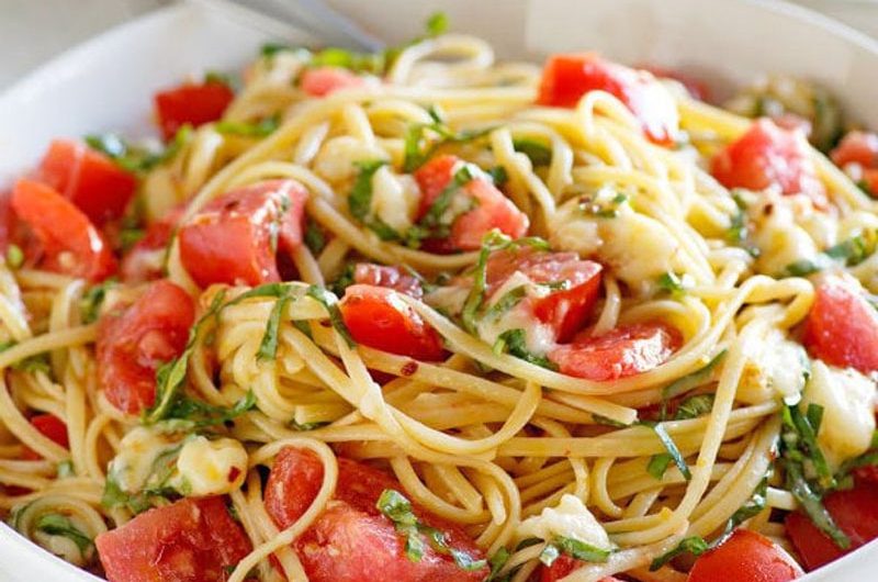This Linguine with Tomatoes Basil and Brie