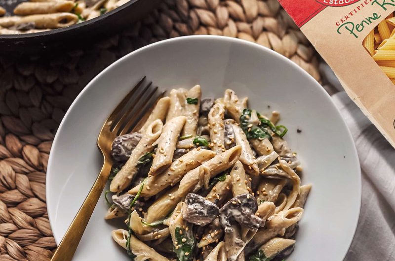 Spinach and Mushroom Pasta
