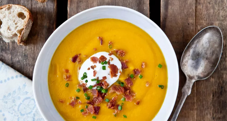 Butternut Squash and Leek Soup